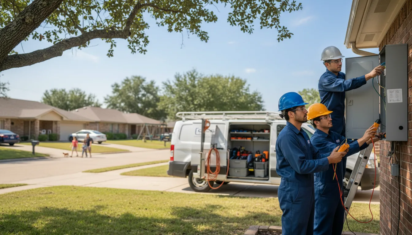 Certified electrician providing emergency electrical services in Keenes, IL